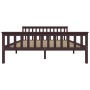 Estructura de cama madera maciza pino marrón oscuro 160x200 cm de vidaXL, Camas y somieres - Ref: Foro24-283236, Precio: 120,...