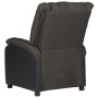 Sillón reclinable de cuero sintético y tela gris oscuro de vidaXL, Sillones - Ref: Foro24-3098368, Precio: 223,34 €, Descuent...