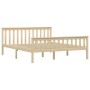 Solid light pine wood bed frame 160x200 cm by vidaXL, Beds and slatted bases - Ref: Foro24-283224, Price: 255,99 €, Discount: %