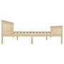 Estructura de cama de madera maciza de pino clara 160x200 cm de vidaXL, Camas y somieres - Ref: Foro24-283224, Precio: 255,99...