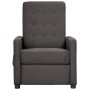 Sillón reclinable eléctrico de tela gris oscuro de vidaXL, Sillones - Ref: Foro24-3098639, Precio: 242,30 €, Descuento: %