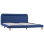 Bed frame with LED blue fabric 180x200 cm by vidaXL, Beds and slatted bases - Ref: Foro24-280905, Price: 174,57 €, Discount: %