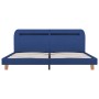 Bed frame with LED blue fabric 180x200 cm by vidaXL, Beds and slatted bases - Ref: Foro24-280905, Price: 174,57 €, Discount: %