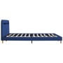 Bed frame with LED blue fabric 180x200 cm by vidaXL, Beds and slatted bases - Ref: Foro24-280905, Price: 174,57 €, Discount: %