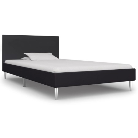 Black fabric bed frame 90x200 cm by vidaXL, Beds and slatted bases - Ref: Foro24-280941, Price: 119,39 €, Discount: %