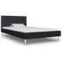 Black fabric bed frame 90x200 cm by vidaXL, Beds and slatted bases - Ref: Foro24-280941, Price: 119,39 €, Discount: %