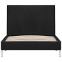 Black fabric bed frame 90x200 cm by vidaXL, Beds and slatted bases - Ref: Foro24-280941, Price: 119,39 €, Discount: %