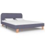 Estructura de cama de tela gris claro 140x200 cm de vidaXL, Camas y somieres - Ref: Foro24-280873, Precio: 161,46 €, Descuent...