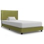 Estructura de cama de tela verde 90x200 cm de vidaXL, Camas y somieres - Ref: Foro24-280996, Precio: 140,60 €, Descuento: %