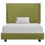 Estructura de cama de tela verde 90x200 cm de vidaXL, Camas y somieres - Ref: Foro24-280996, Precio: 140,60 €, Descuento: %