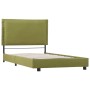 Estructura de cama de tela verde 90x200 cm de vidaXL, Camas y somieres - Ref: Foro24-280996, Precio: 140,60 €, Descuento: %