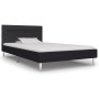 Bed frame with LED in black fabric 90x200 cm by vidaXL, Beds and slatted bases - Ref: Foro24-280961, Price: 187,84 €, Discoun...