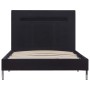 Bed frame with LED in black fabric 90x200 cm by vidaXL, Beds and slatted bases - Ref: Foro24-280961, Price: 187,84 €, Discoun...