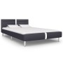 Bed frame with LED in black synthetic leather 120x200 cm by vidaXL, Beds and slatted bases - Ref: Foro24-280847, Price: 198,2...