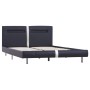 Bed frame with LED in black synthetic leather 120x200 cm by vidaXL, Beds and slatted bases - Ref: Foro24-280847, Price: 198,2...