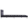 Bed frame with LED in black synthetic leather 120x200 cm by vidaXL, Beds and slatted bases - Ref: Foro24-280847, Price: 198,2...