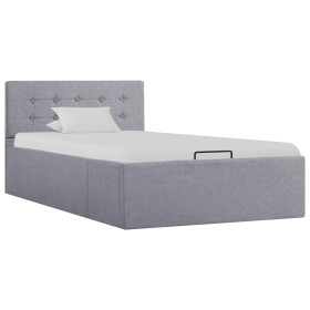 Cama canapé hidráulica con almacenaje tela gris claro 90x200cm de vidaXL, Camas y somieres - Ref: Foro24-285576, Precio: 298,...