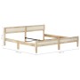 Estructura de cama de madera maciza de mango 200 cm de vidaXL, Camas y somieres - Ref: Foro24-288429, Precio: 170,99 €, Descu...