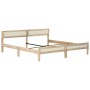 Estructura de cama de madera maciza de mango 200 cm de vidaXL, Camas y somieres - Ref: Foro24-288429, Precio: 170,99 €, Descu...