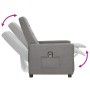 Sillón reclinable eléctrico tela gris claro de vidaXL, Sillones - Ref: Foro24-3098638, Precio: 192,99 €, Descuento: %