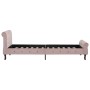 Pink velvet bed frame 100x200 cm by vidaXL, Beds and slatted bases - Ref: Foro24-288565, Price: 237,68 €, Discount: %