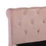 Pink velvet bed frame 100x200 cm by vidaXL, Beds and slatted bases - Ref: Foro24-288565, Price: 237,68 €, Discount: %