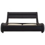 Bed frame with LED in black synthetic leather 140x200 cm by vidaXL, Beds and slatted bases - Ref: Foro24-285729, Price: 319,9...