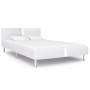 White synthetic leather bed frame 140x200 cm by vidaXL, Beds and slatted bases - Ref: Foro24-280833, Price: 216,75 €, Discoun...