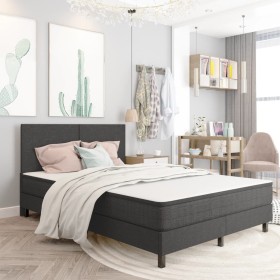 Box Spring bed frame gray fabric 180x200 cm by vidaXL, Beds and slatted bases - Ref: Foro24-287458, Price: 184,38 €, Discount: %