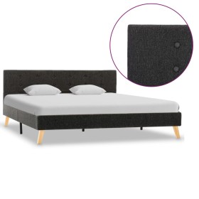 Dark gray fabric bed frame 160x200 cm by vidaXL, Beds and slatted bases - Ref: Foro24-284814, Price: 192,99 €, Discount: %