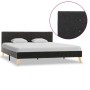 Dark gray fabric bed frame 160x200 cm by vidaXL, Beds and slatted bases - Ref: Foro24-284814, Price: 192,50 €, Discount: %