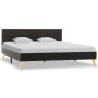 Dark gray fabric bed frame 160x200 cm by vidaXL, Beds and slatted bases - Ref: Foro24-284814, Price: 192,50 €, Discount: %