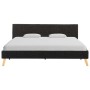 Dark gray fabric bed frame 160x200 cm by vidaXL, Beds and slatted bases - Ref: Foro24-284814, Price: 192,50 €, Discount: %