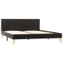 Dark gray fabric bed frame 160x200 cm by vidaXL, Beds and slatted bases - Ref: Foro24-284814, Price: 192,50 €, Discount: %