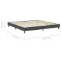 Boxspring-Bettgestell aus grauem Stoff, 200 x 200 cm von vidaXL, Betten und Lattenroste - Ref: Foro24-287459, Preis: 185,75 €...