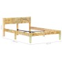 Estructura de cama de madera maciza reciclada 120x200 cm de vidaXL, Camas y somieres - Ref: Foro24-288435, Precio: 126,99 €, ...