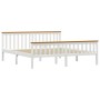 Estructura de cama madera de pino maciza blanca 180x200 cm de vidaXL, Camas y somieres - Ref: Foro24-283249, Precio: 256,10 €...