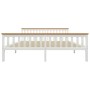 Estructura de cama madera de pino maciza blanca 180x200 cm de vidaXL, Camas y somieres - Ref: Foro24-283249, Precio: 256,10 €...