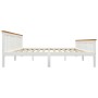 Estructura de cama madera de pino maciza blanca 180x200 cm de vidaXL, Camas y somieres - Ref: Foro24-283249, Precio: 256,10 €...