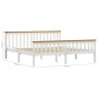 Estructura de cama madera de pino maciza blanca 180x200 cm de vidaXL, Camas y somieres - Ref: Foro24-283249, Precio: 256,10 €...