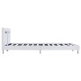 Bed frame with LED in white synthetic leather 180x200 cm by vidaXL, Beds and slatted bases - Ref: Foro24-280855, Price: 194,2...