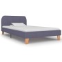 Estructura de cama de tela gris claro 90x200 cm de vidaXL, Camas y somieres - Ref: Foro24-280871, Precio: 118,00 €, Descuento: %