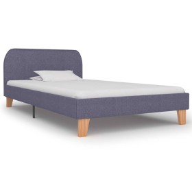 Light gray fabric bed frame 90x200 cm by vidaXL, Beds and slatted bases - Ref: Foro24-280871, Price: 118,00 €, Discount: %