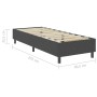 Box Spring bed frame gray fabric 90x200 cm by vidaXL, Beds and slatted bases - Ref: Foro24-287461, Price: 157,36 €, Discount: %