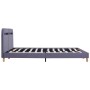 Bed frame with LED light gray fabric 180x200 cm by vidaXL, Beds and slatted bases - Ref: Foro24-280900, Price: 196,23 €, Disc...