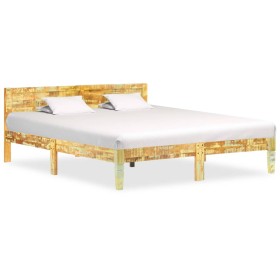 Recycled solid wood bed frame 180x200 cm by vidaXL, Beds and slatted bases - Ref: Foro24-288438, Price: 148,99 €, Discount: %