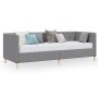 Sofa bed with USB mattress in light gray fabric 90x200 cm by vidaXL, Beds and slatted bases - Ref: Foro24-3080455, Price: 450...