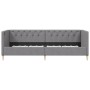 Sofa bed with USB mattress in light gray fabric 90x200 cm by vidaXL, Beds and slatted bases - Ref: Foro24-3080455, Price: 450...