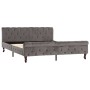 Estructura de cama de terciopelo gris 160x200 cm de vidaXL, Camas y somieres - Ref: Foro24-288561, Precio: 381,10 €, Descuent...