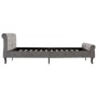 Estructura de cama de terciopelo gris 160x200 cm de vidaXL, Camas y somieres - Ref: Foro24-288561, Precio: 381,10 €, Descuent...